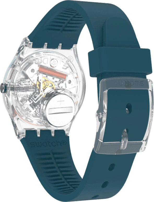 Swatch,Originals 34x39.20mm,34x39.20mm,Plastic,Coffee,Cyan,GE721