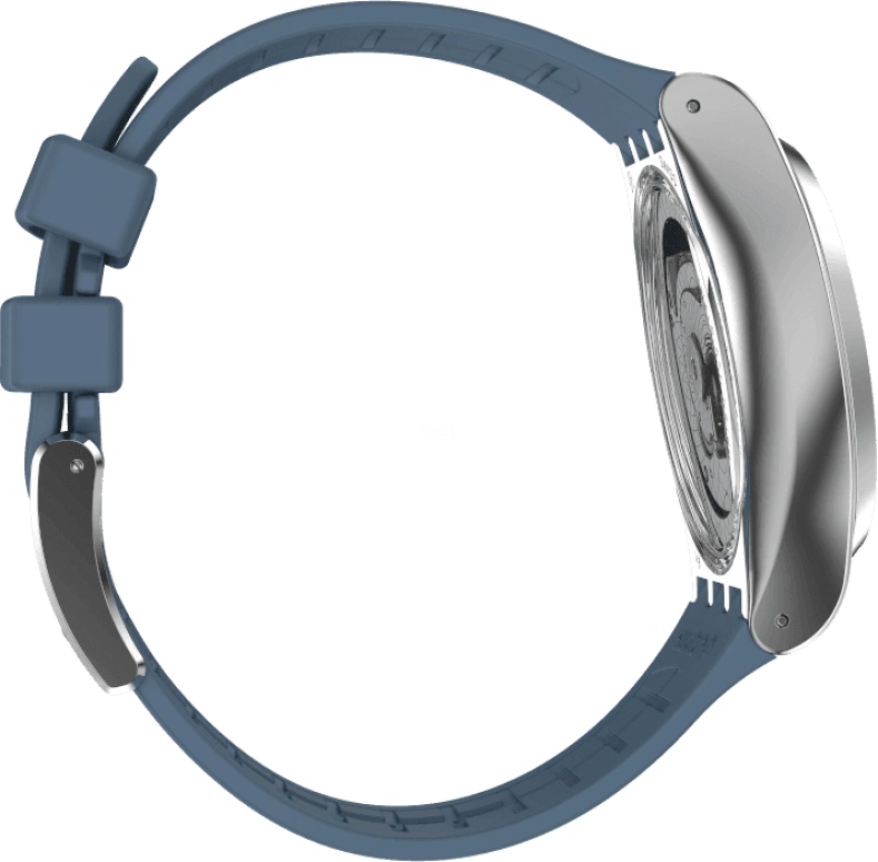 Swatch,IRONY 42mm,42mm,Stainless Steel,Blue,Open,YIS430