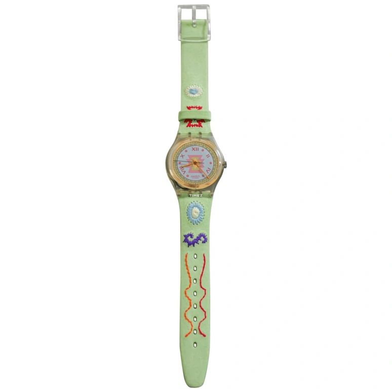 Swatch,Other 34mm,34mm,Plastic,Grey,Quartz,Sapphire,Crystal Glass,Tonneau,GK154