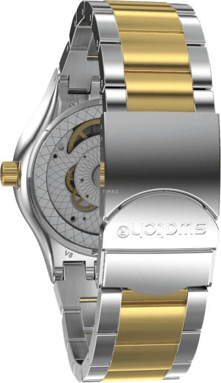 Swatch,IRONY 42mm,42mm,Gold,Open,YIS429G