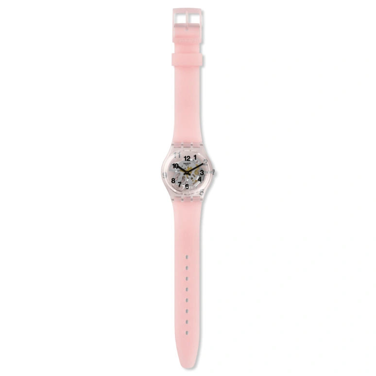 Swatch,Originals 34mm,34mm,Plastic,Transparent,Quartz,Sapphire,Crystal Glass,Round,GP158