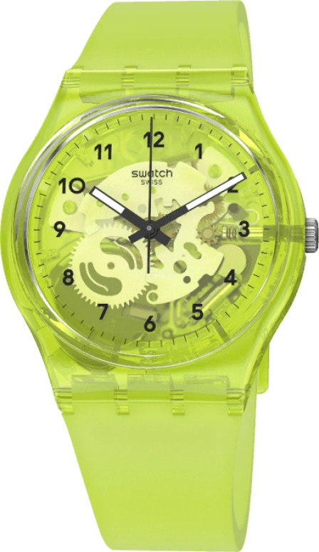 Swatch,Originals 34mm,34mm,Plastic,Green,GG227