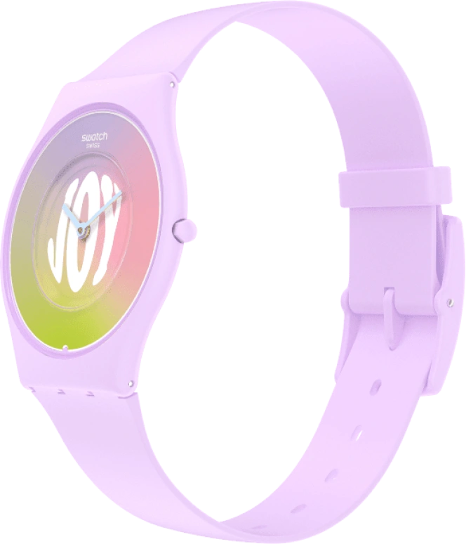 Swatch,SKIN 34mm,34mm,Ceramic,Multi-Color,Quartz,Round,Pink,SS09V101