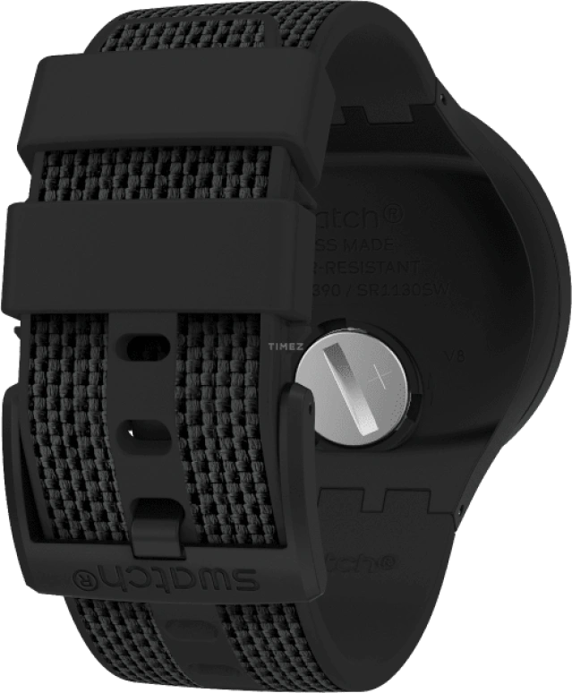 Swatch,THE BOLD 47mm,47mm,Plastic,Black,Sapphire,Crystal Glass,SO27B118