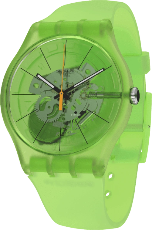 Swatch,Originals 41x47.40mm,41x47.40mm,Plastic,Green,SUOG118