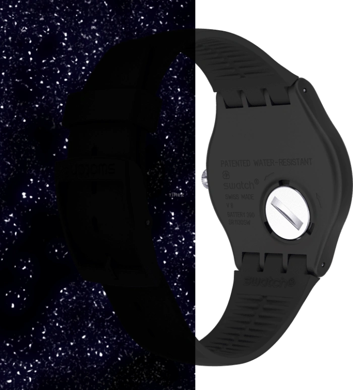 Swatch,Originals 41mm,41mm,Plastic,Black,Closed,SUOB185