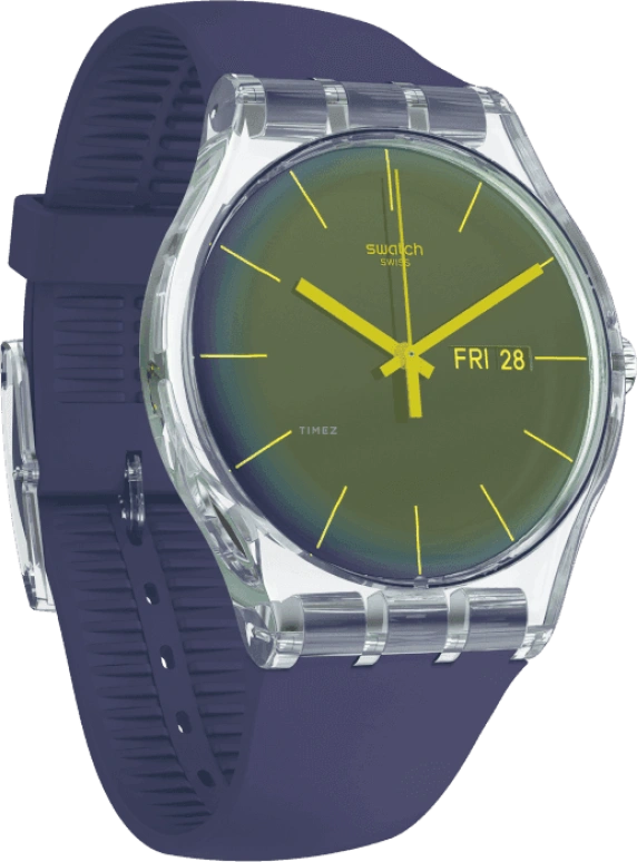 Swatch,Originals 41mm,41mm,Plastic,Purple,SUOK712