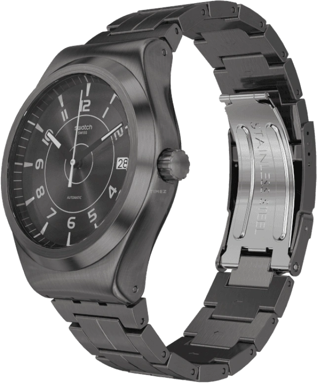Swatch,IRONY 42mm,42mm,Stainless Steel,Open,YIM400G