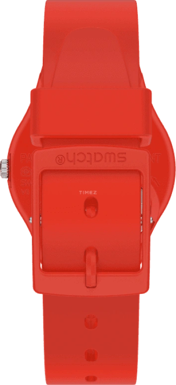 Swatch,Originals 34mm,34mm,Plastic,Red,GR183