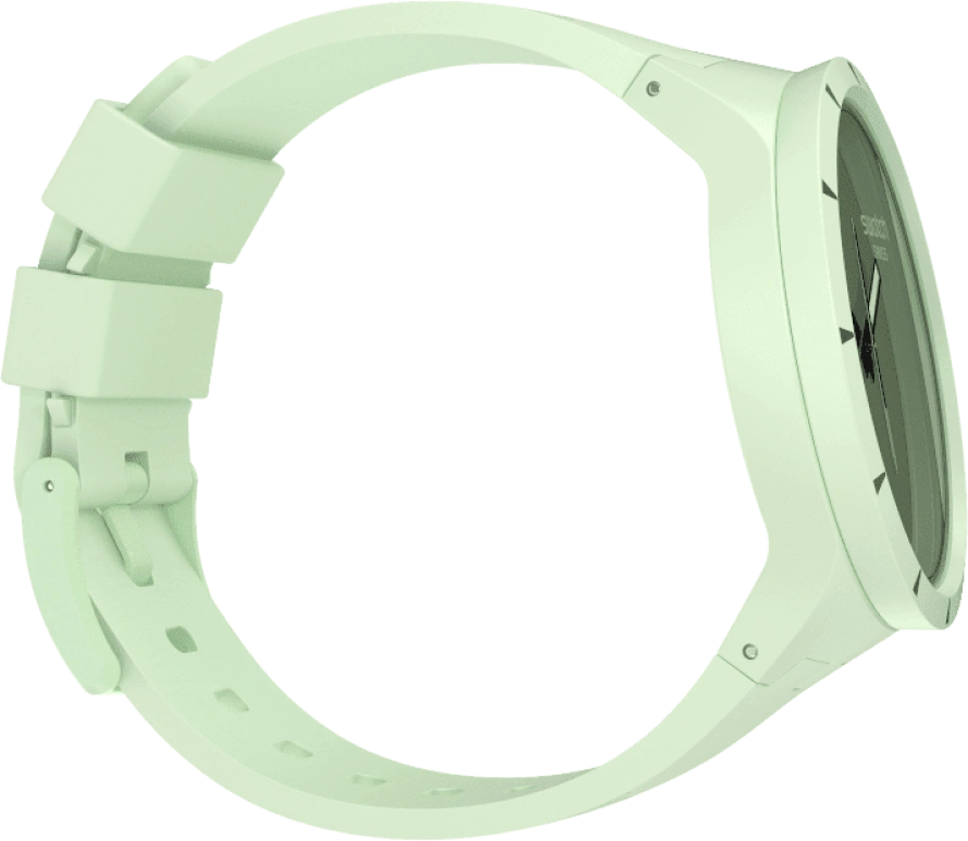 Swatch,THE BOLD 47mm,47mm,Bioceramic,Ceramic,Green,Quartz,Sapphire,Crystal Glass,Round,SB03G100
