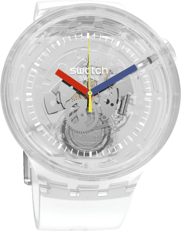 Swatch,THE BOLD 47mm,47mm,Plastic,Transparent,SO27E100