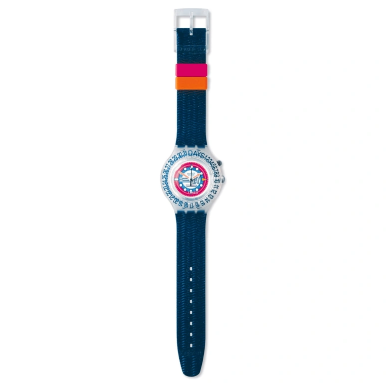Swatch,Originals 38.40mm,38.40mm,Plastic,Multi-Color,Quartz,Day,Sapphire,SDK903