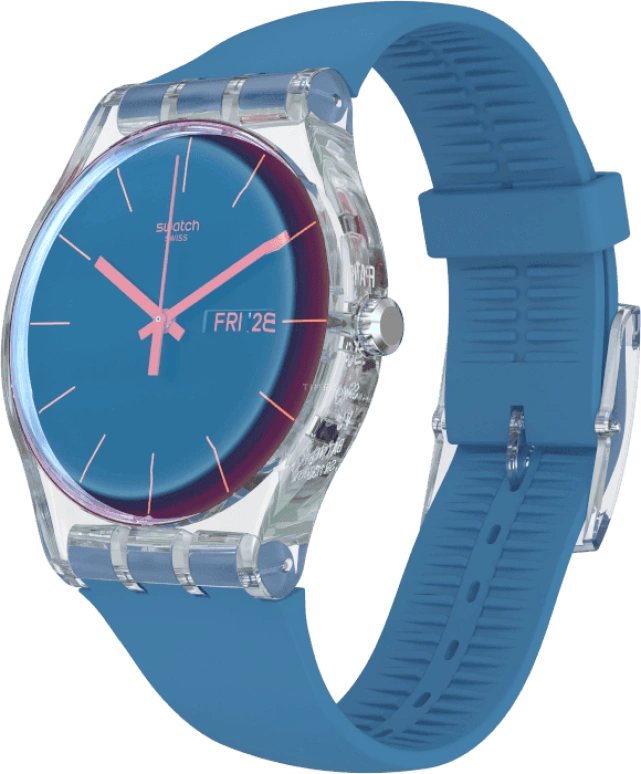 Swatch,Originals 41mm,41mm,Plastic,Blue,SUOK711