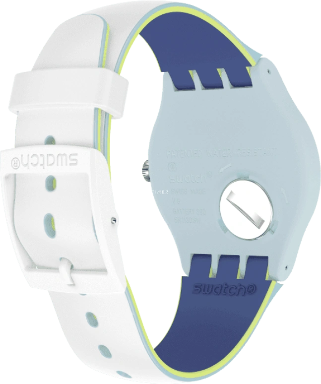 Swatch,Originals 41mm,41mm,Plastic,White,SUOS404