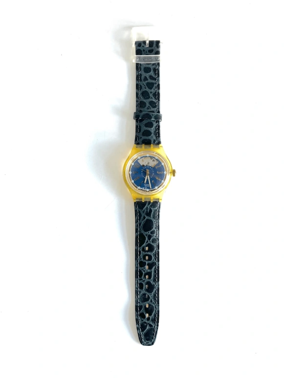 Swatch,Other 37mm,37mm,Plastic,Blue,Automatic,Sapphire,Tonneau,SAK104