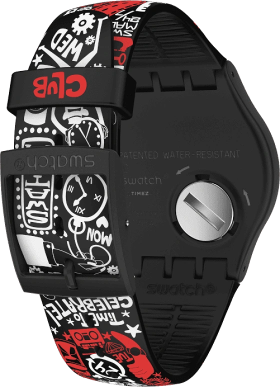 Swatch,Originals 41mm,41mm,Plastic,Black,SUOZ322