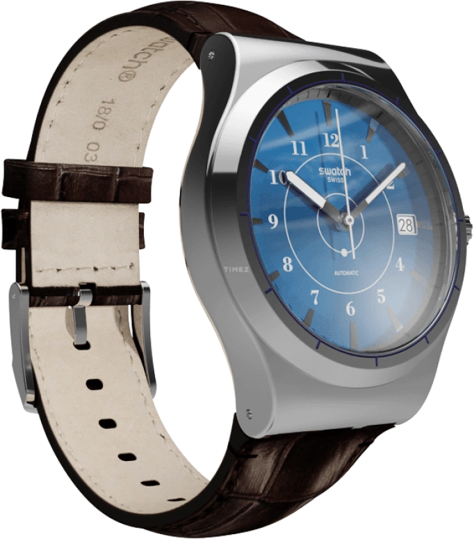 Swatch,Sistem 51 42mm,42mm,Stainless Steel,Blue,Automatic,Day,90hours,YIS404