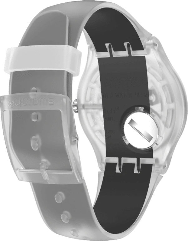 Swatch,Originals 41mm,41mm,Plastic,Skeleton,Quartz,Round,Transparent,SUOK157
