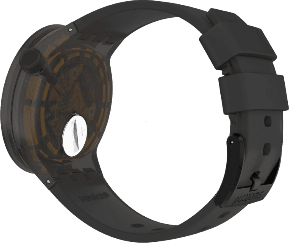 Swatch,THE BOLD 47mm,47mm,Plastic,Coffee,Brown,SO27B112