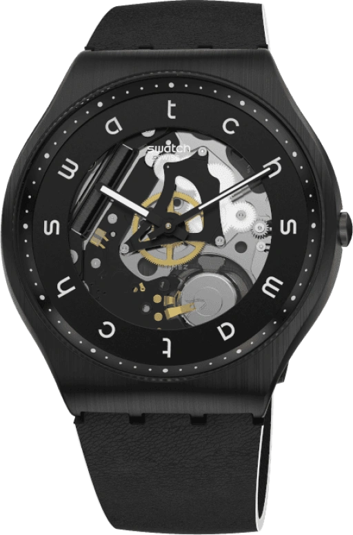 Swatch,SKIN ,Black,SS07B101