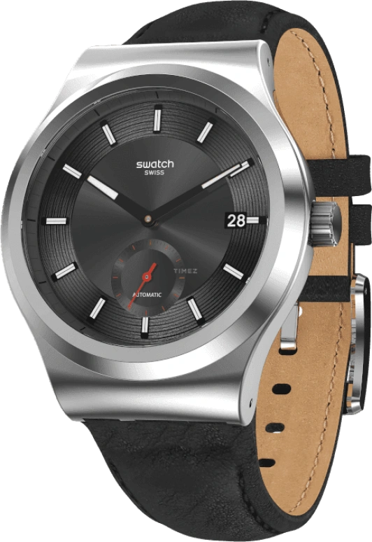 Swatch,IRONY 42mm,42mm,Black,Open,SY23S400