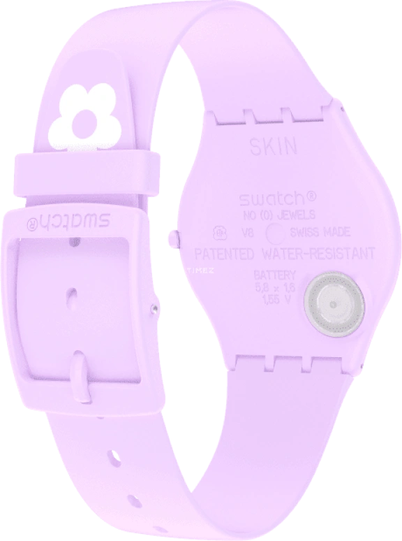 Swatch,SKIN 34mm,34mm,Ceramic,Multi-Color,Quartz,Round,Pink,SS09V101