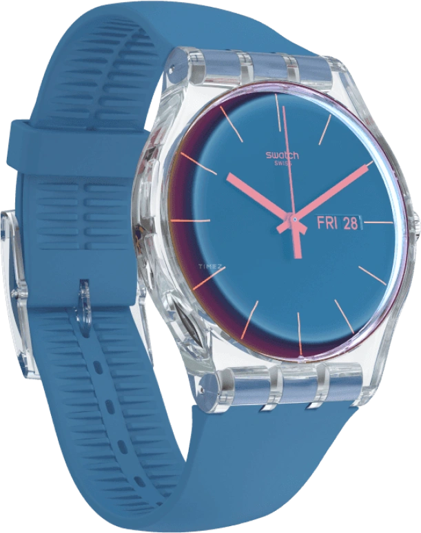 Swatch,Originals 41mm,41mm,Plastic,Blue,SUOK711