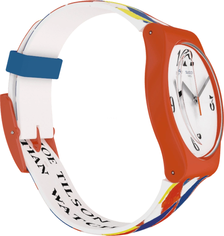 Swatch,Originals 41mm,41mm,Plastic,White,Sapphire,Crystal Glass,SUOZ312S