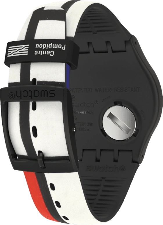 Swatch,Originals 41mm,41mm,Plastic,Black,Quartz,Sapphire,Crystal Glass,Round,SUOZ344