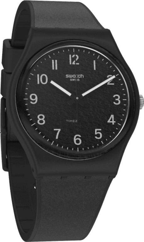 Swatch,Originals 34mm,34mm,Plastic,Black,GB326