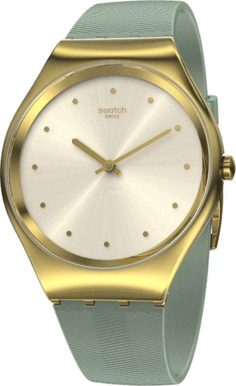 Swatch,SKIN 38mm,38mm,Gold,Closed,SYXG113