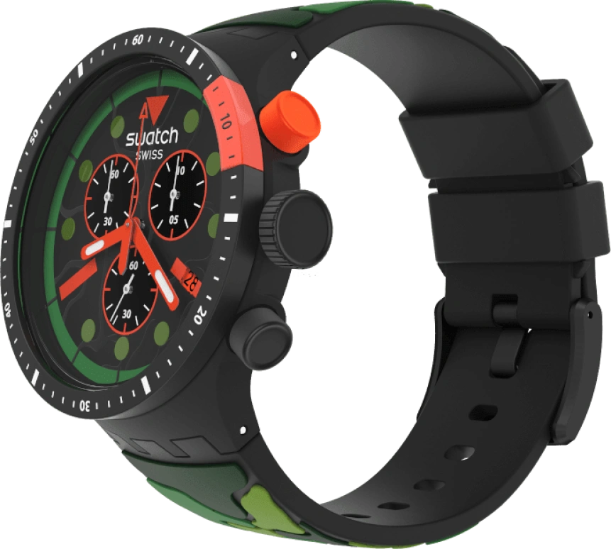 Swatch,THE BOLD 47mm,47mm,Plastic,Black,SB02B409
