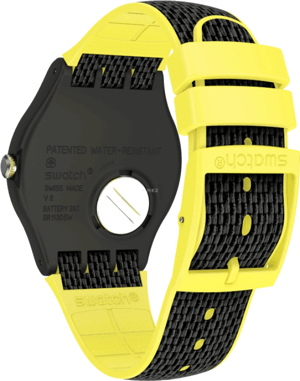 Swatch,Originals 41mm,41mm,Plastic,Black,SUOB406