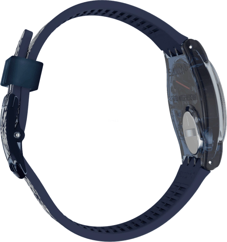 Swatch,Originals 34mm,34mm,Plastic,Blue,GN413