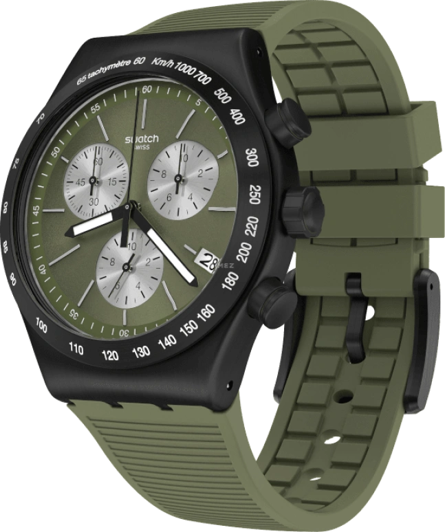 Swatch,IRONY 43x49mm,43x49mm,Green,YVB411