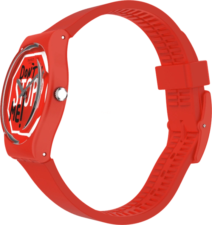 Swatch,Originals 34mm,34mm,Plastic,Red,GR183