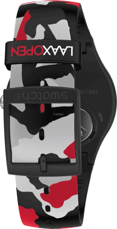 Swatch,Originals 41mm,41mm,Plastic,Black,SUOB714C