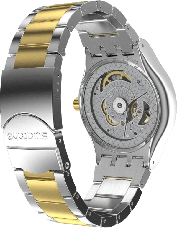 Swatch,IRONY 42mm,42mm,Gold,Open,YIS429G