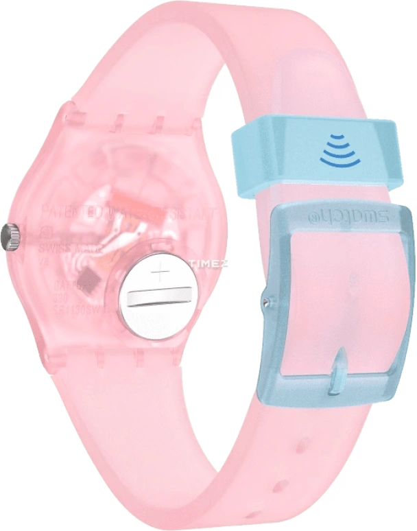Swatch,Originals 34mm,34mm,Plastic,Pink,Quartz,Tonneau,SVHP100,SVHP100-5300