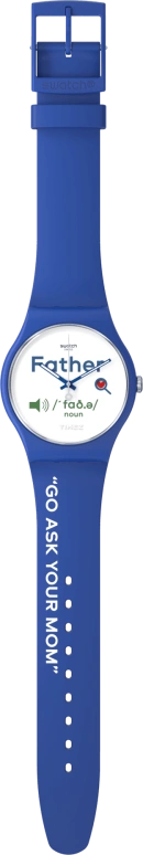 Swatch,Originals 41mm,41mm,Bio-sourced,White,Quartz,Round,Blue,SO29Z704