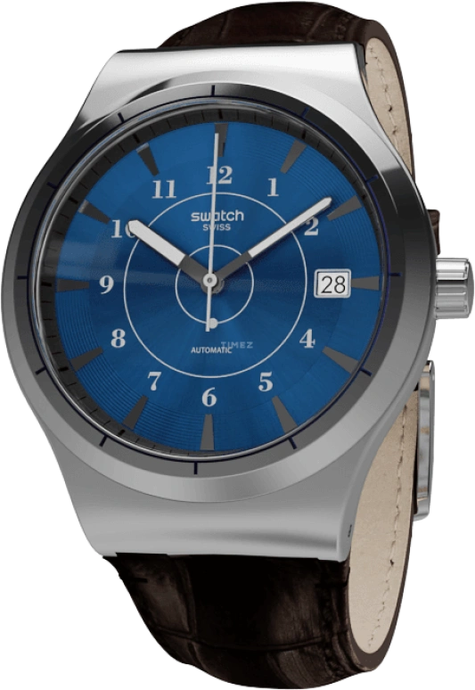Swatch,Sistem 51 42mm,42mm,Stainless Steel,Blue,Automatic,Day,90hours,YIS404