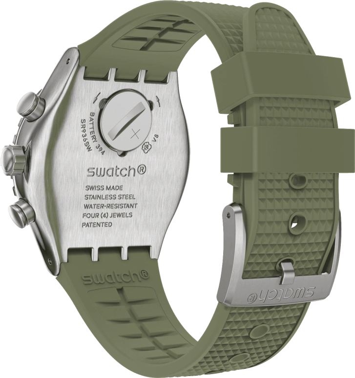 Swatch,IRONY 43mm,43mm,Stainless Steel,Green,YVS488
