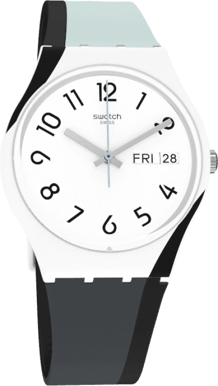 Swatch,Originals 34mm,34mm,Plastic,White,GW711