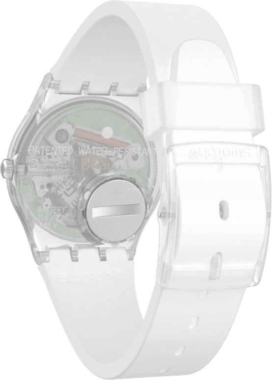 Swatch,Originals 34mm,34mm,Plastic,Pink,Green,Sapphire,Crystal Glass,GE714