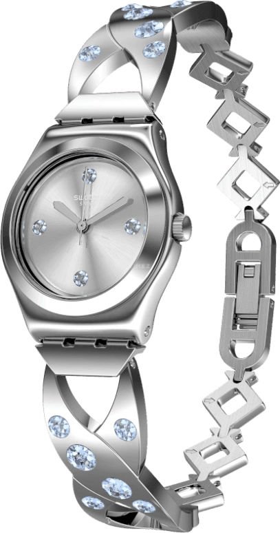 Swatch,IRONY 25mm,25mm,Stainless Steel,Silver White,YSS332G