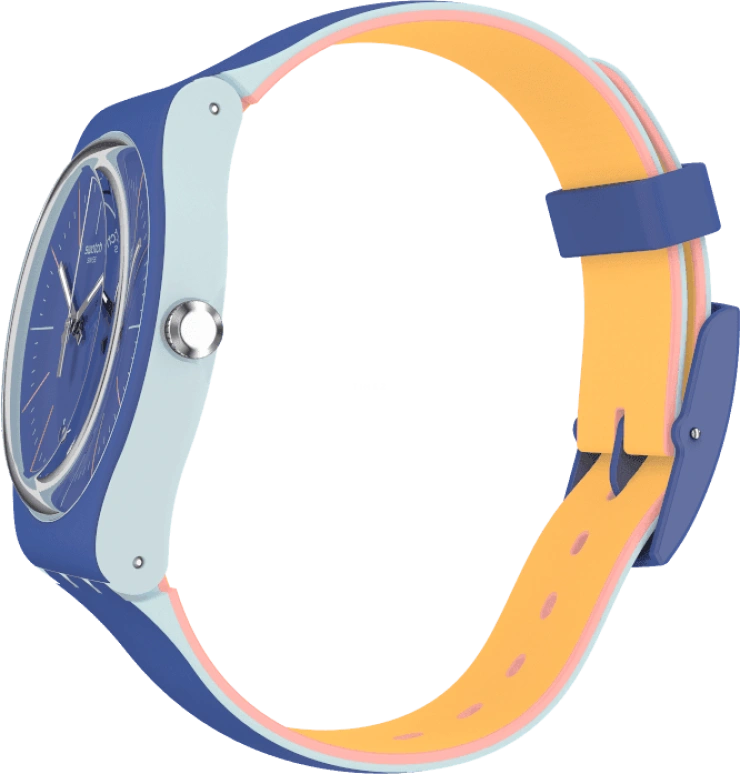 Swatch,Originals 41mm,41mm,Plastic,Blue,SUOS403