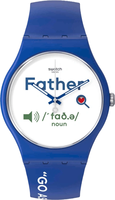 Swatch,Originals 41mm,41mm,Bio-sourced,White,Quartz,Round,Blue,SO29Z704