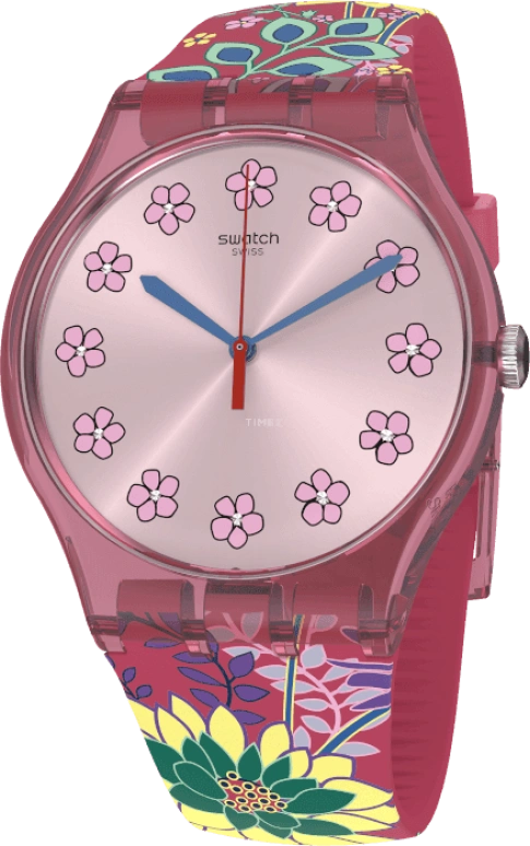 Swatch,Originals 41mm,41mm,Plastic,Pink,SUOP112