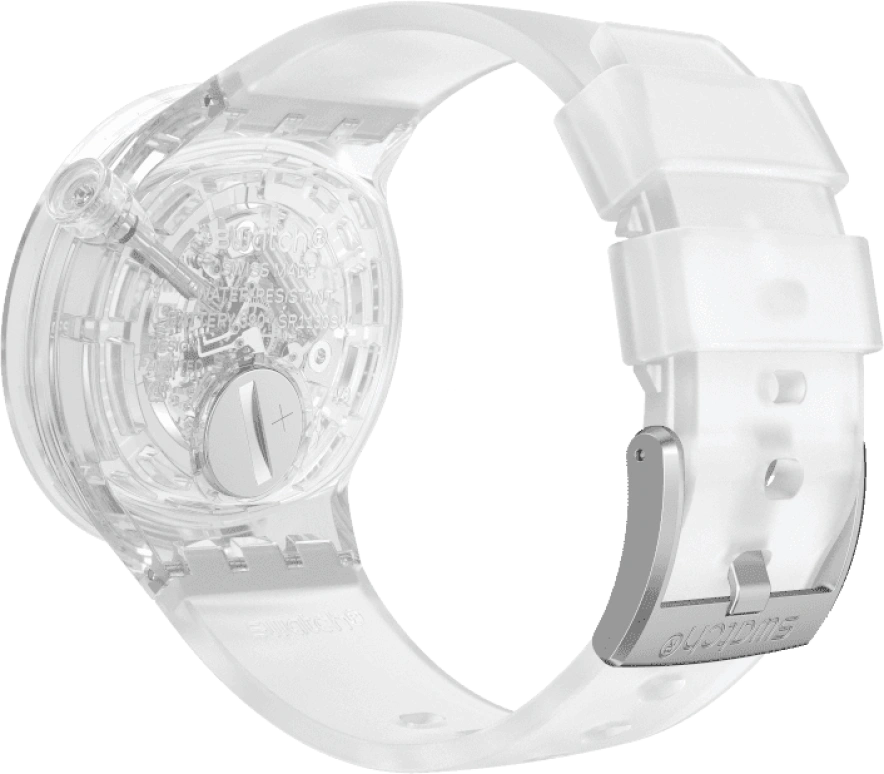 Swatch,THE BOLD 47mm,47mm,Plastic,Transparent,SO27E100