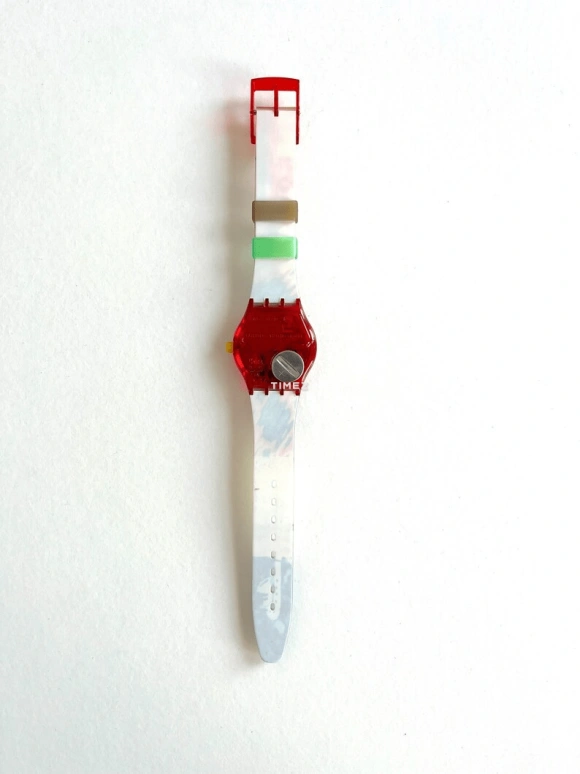 Swatch,Other 34mm,34mm,Plastic,Multi-Color,Quartz,Sapphire,Crystal Glass,Tonneau,SLZ103